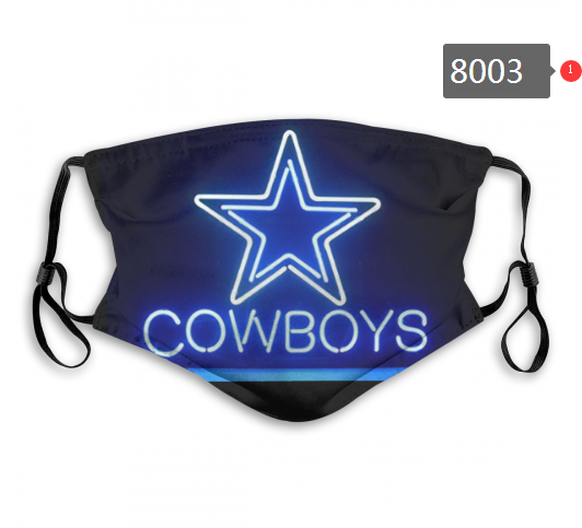 NFL 2020 Dallas Cowboys #10 Dust mask with filter